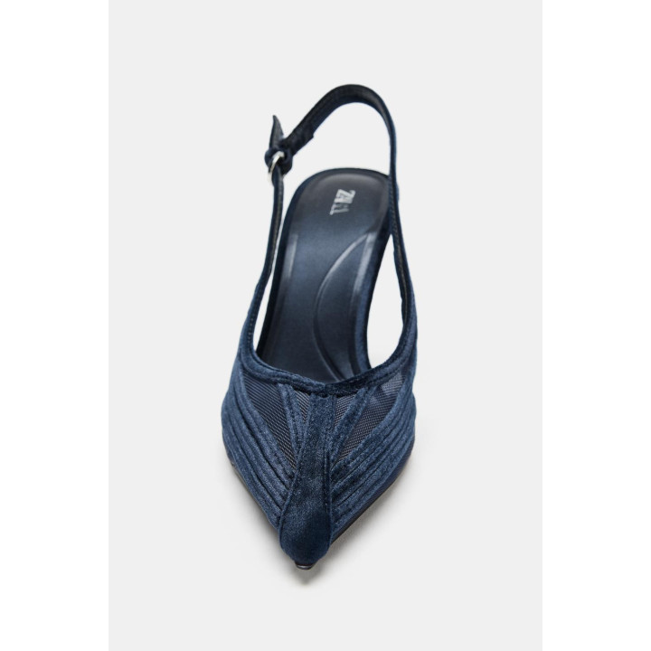 КОМБИНИРОВАННЫЕ ТУФЛИ НА КАБЛУКЕ