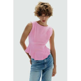 ФУТБОЛКА СО СКЛАДКАМИ И МОЛНИЕЙ