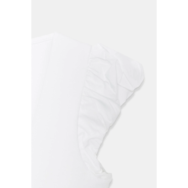 КОМБИНИРОВАННАЯ ФУТБОЛКА С БАНТОМ