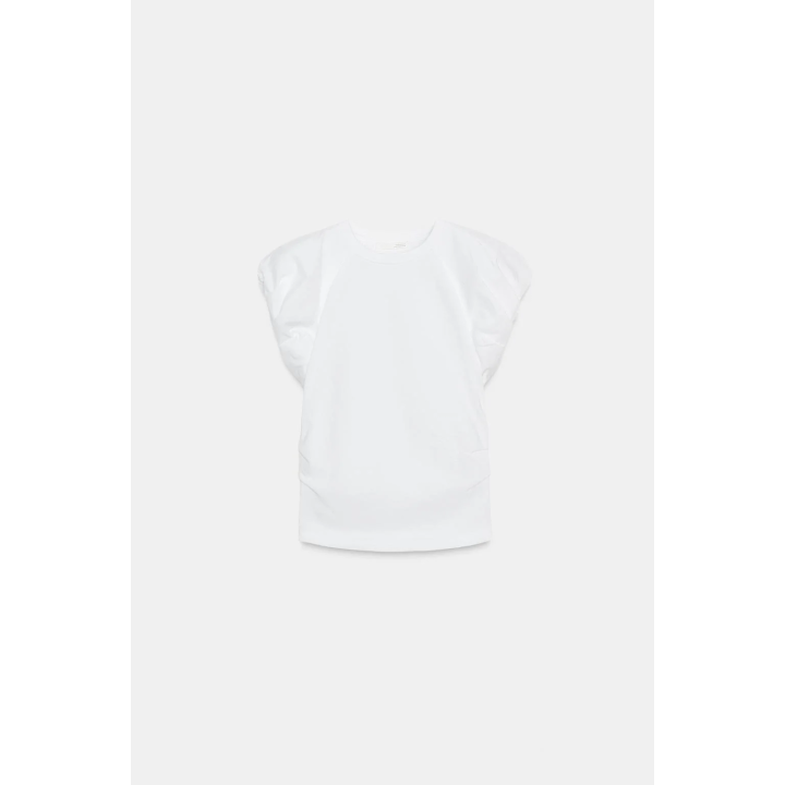 КОМБИНИРОВАННАЯ ФУТБОЛКА ИЗ ПОПЛИНА