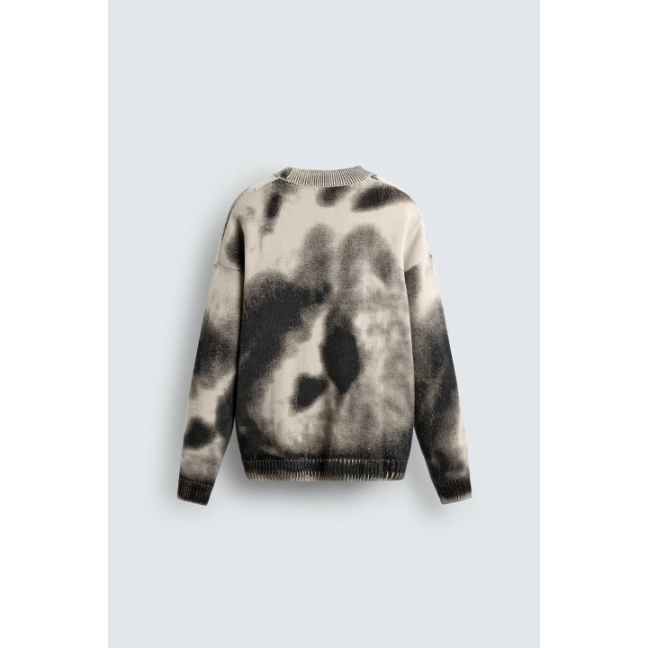 Свитер с абстрактным принтом в стиле washed