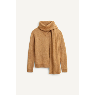 Свитер с геометрическим жаккардовым узором limited edition с шарфом