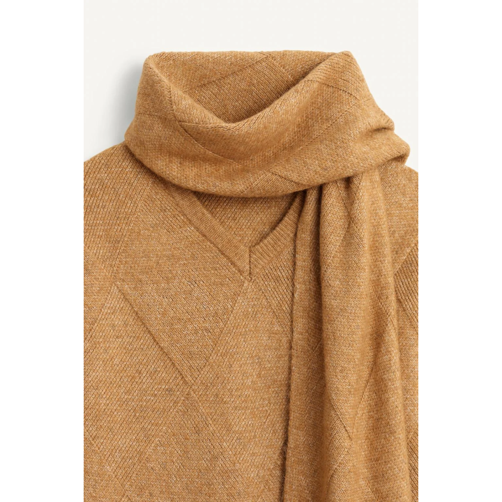 Свитер с геометрическим жаккардовым узором limited edition с шарфом