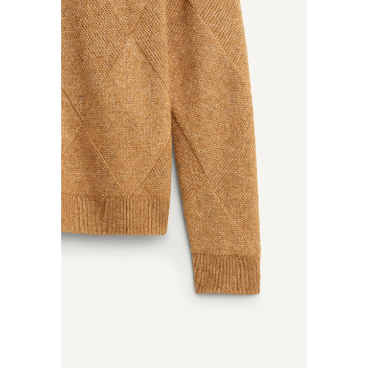 Свитер с геометрическим жаккардовым узором limited edition с шарфом