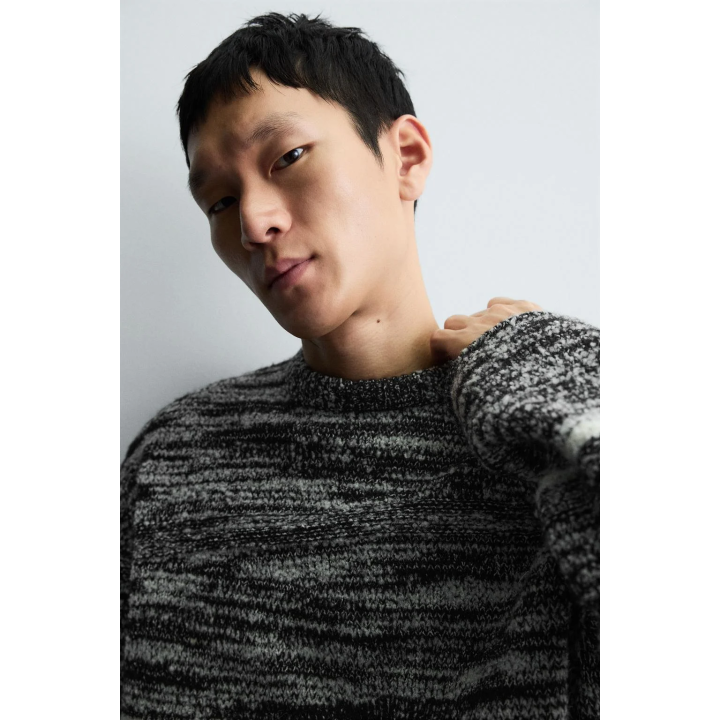 СВИТЕР ИЗ ТЕКСТУРИРОВАННОГО БУКЛЕ