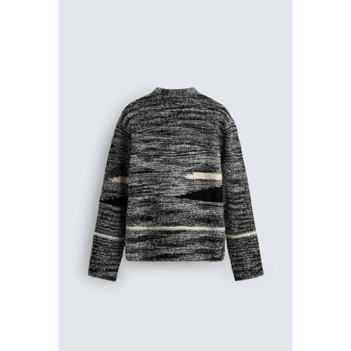 СВИТЕР ИЗ ТЕКСТУРИРОВАННОГО БУКЛЕ