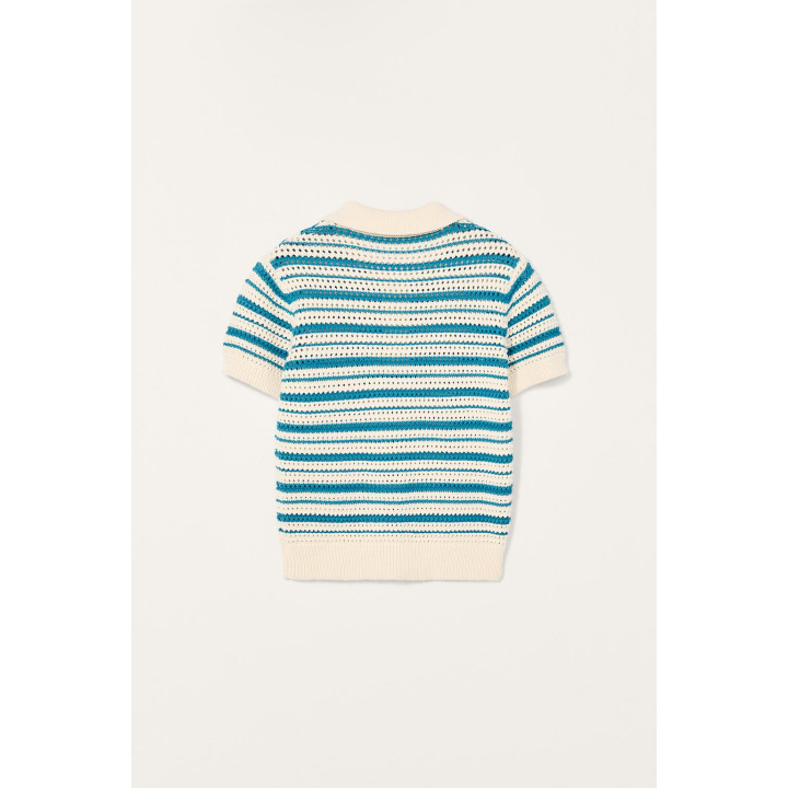 Поло из вязаного полотна в полоску limited edition