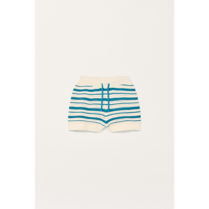 Шорты-бермуды из вязаного полотна в полоску limited edition