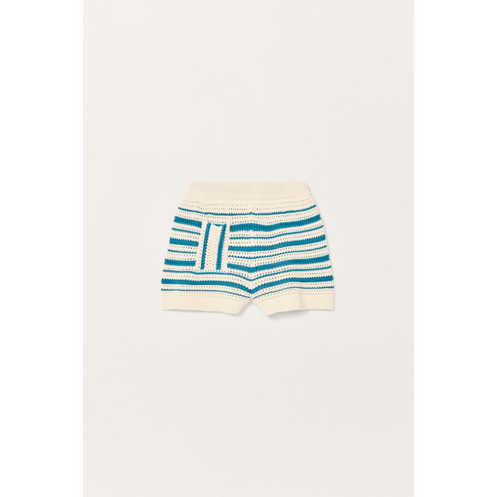 Шорты-бермуды из вязаного полотна в полоску limited edition