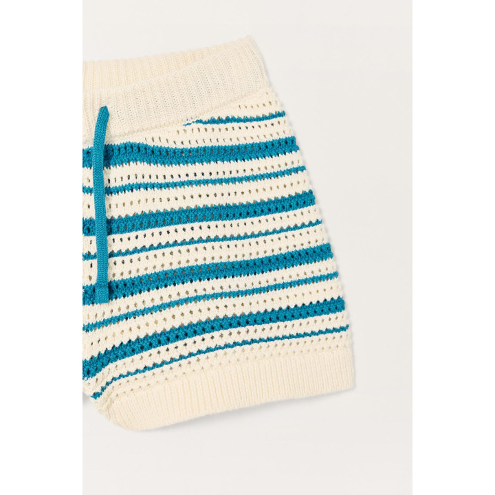 Шорты-бермуды из вязаного полотна в полоску limited edition