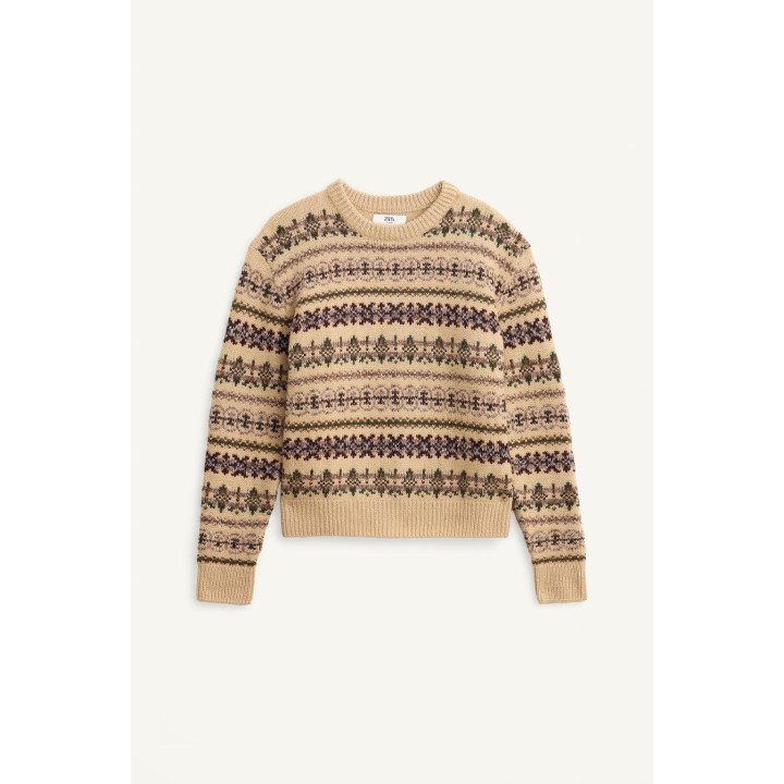 Свитер limited edition с геометрическим жаккардовым узором