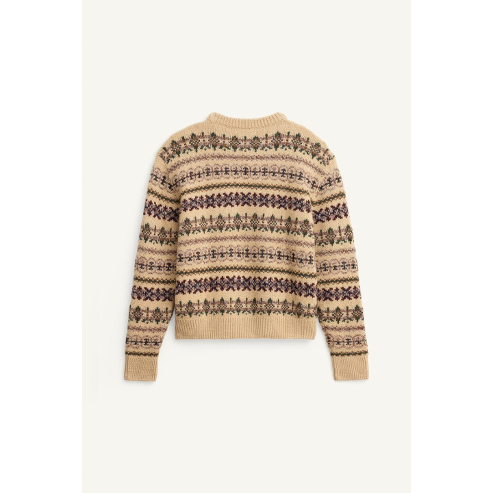 Свитер limited edition с геометрическим жаккардовым узором