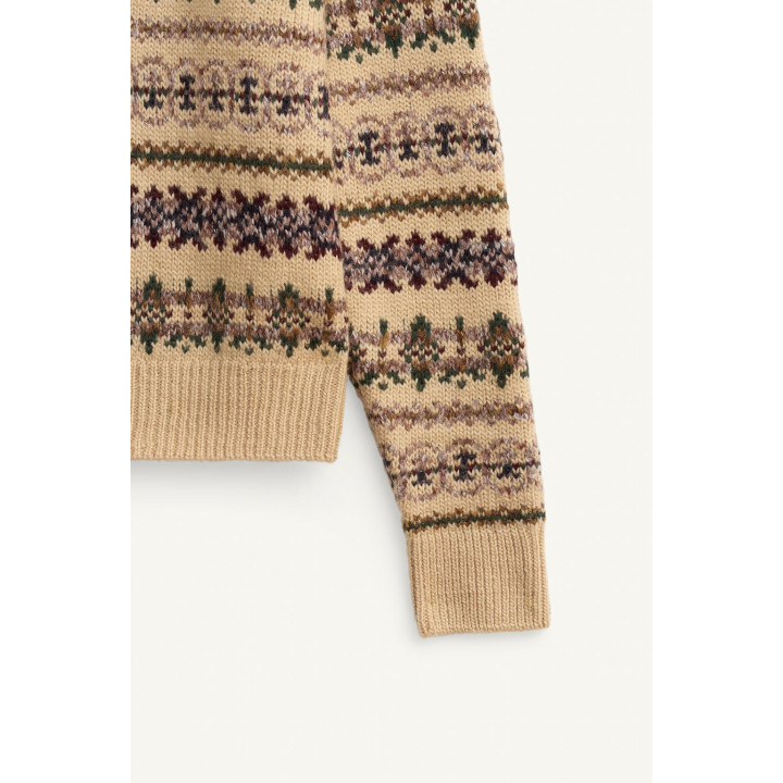 Свитер limited edition с геометрическим жаккардовым узором