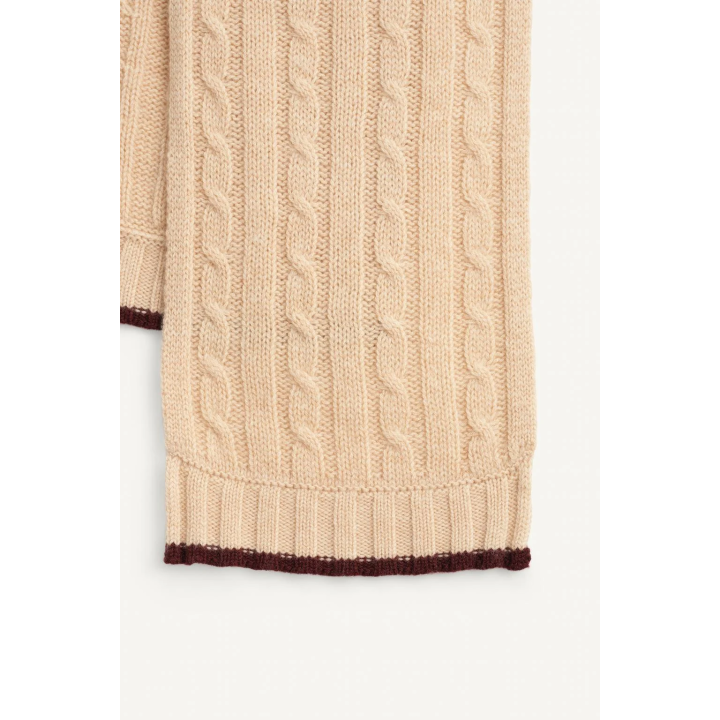 Шарф с косами ограниченной коллекции 100% шерсть