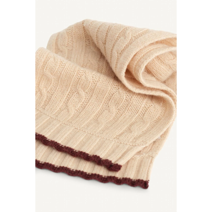 Шарф с косами ограниченной коллекции 100% шерсть