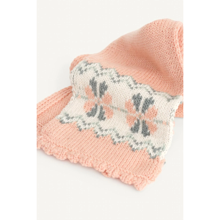 Шарф из ограниченной коллекции из шерстяного микса с узором греческим ключом