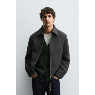 КУРТКА ИЗ ТКАНИ С ЗАСТЕЖКОЙ-МОЛНИЕЙ