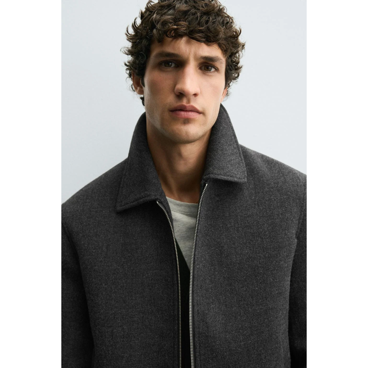 КУРТКА ИЗ ТКАНИ С ЗАСТЕЖКОЙ-МОЛНИЕЙ