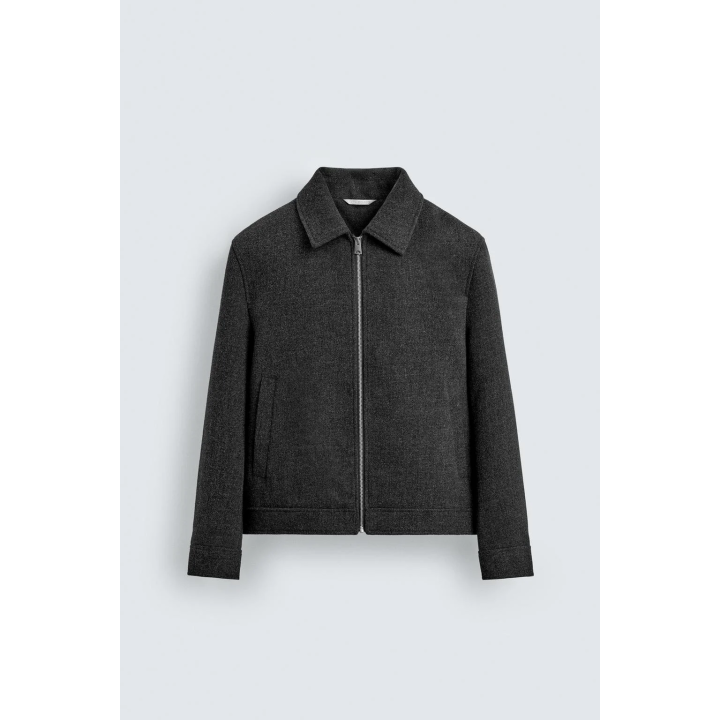 КУРТКА ИЗ ТКАНИ С ЗАСТЕЖКОЙ-МОЛНИЕЙ