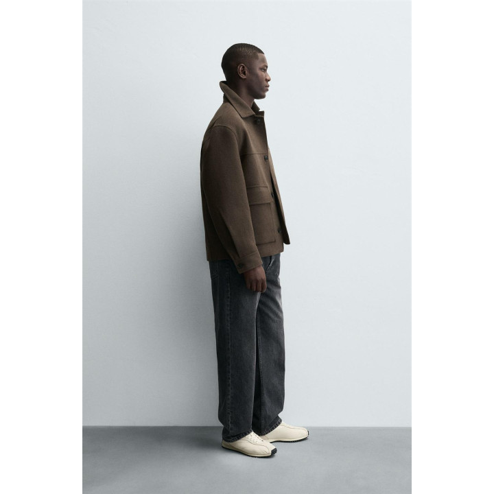 ПОЛУПАЛЬТО REGULAR FIT С КАРМАНАМИ