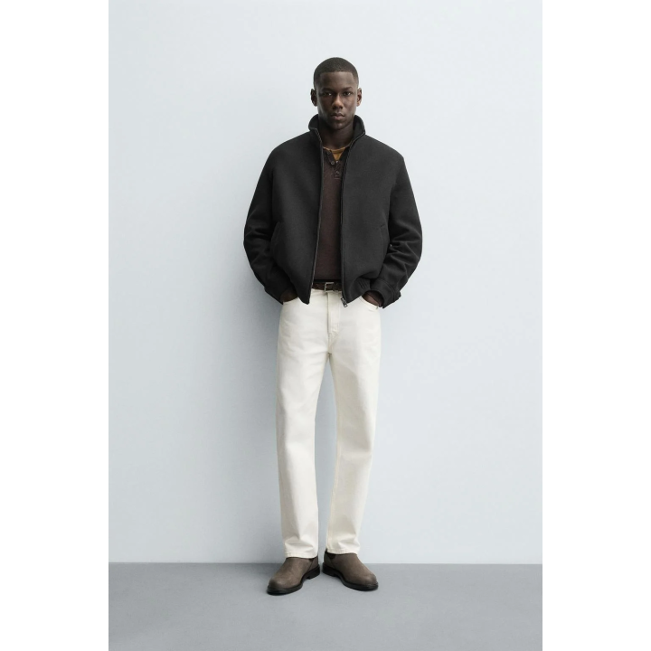 КУРТКА ИЗ СИНТЕТИЧЕСКОЙ ШЕРСТИ НА МОЛНИИ