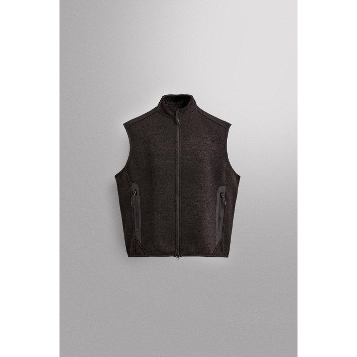 ЖИЛЕТ ИЗ ТРИКОТАЖА С ФЛИСОВОЙ ПОДКЛАДКОЙ