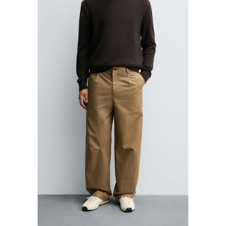 БРЮКИ ЧИНОС RELAXED FIT СО СКЛАДКАМИ