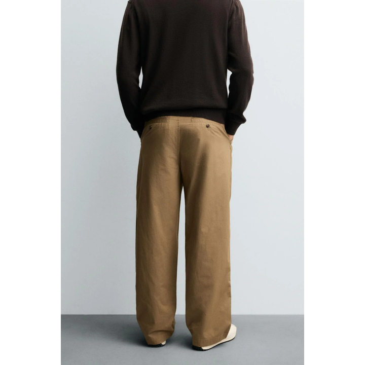 БРЮКИ ЧИНОС RELAXED FIT СО СКЛАДКАМИ