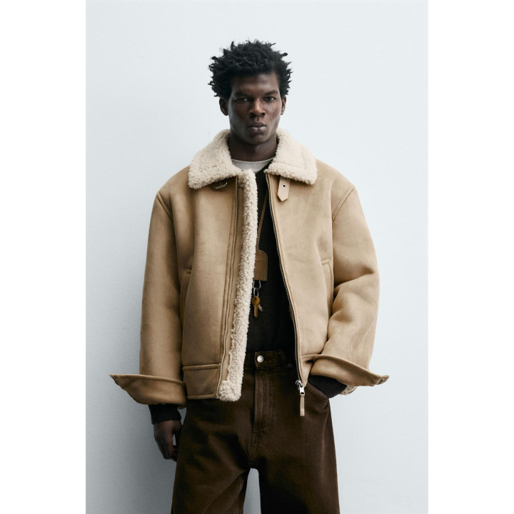 ДУБЛЕНКА ИЗ ИСКУССТВЕННОЙ ЗАМШИ