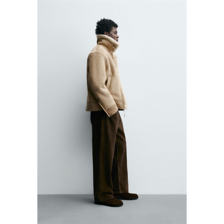 ДУБЛЕНКА ИЗ ИСКУССТВЕННОЙ ЗАМШИ