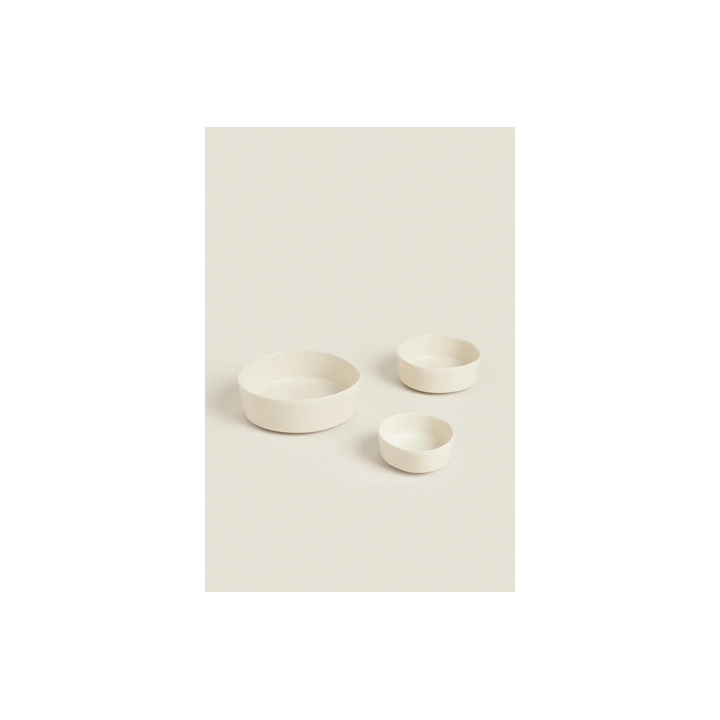 STONEWARE PET FOOD BOWL