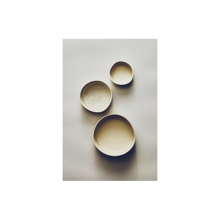 STONEWARE PET FOOD BOWL