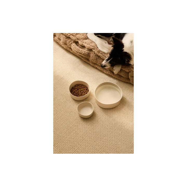 STONEWARE PET FOOD BOWL