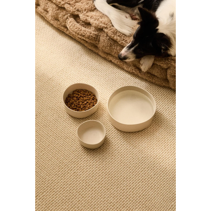STONEWARE PET FOOD BOWL