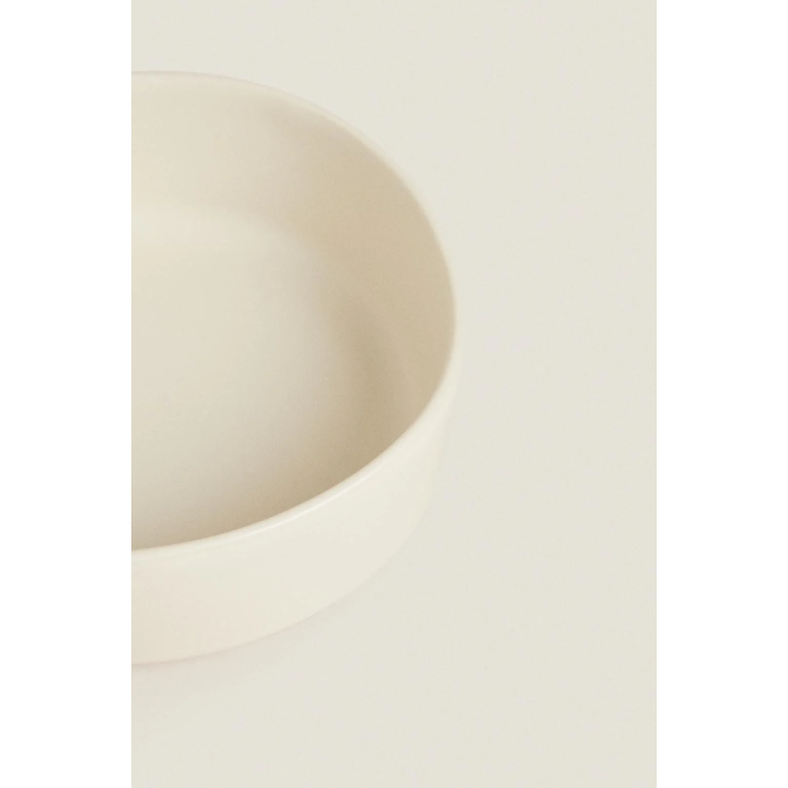 STONEWARE PET FOOD BOWL