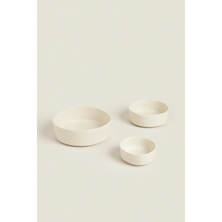 STONEWARE PET FOOD BOWL