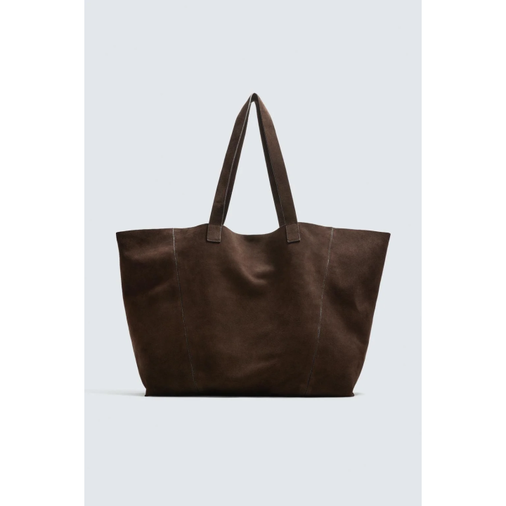 КОЖАНАЯ СУМКА-ШОПЕР