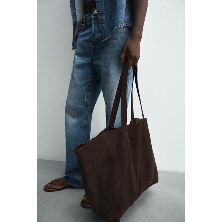 КОЖАНАЯ СУМКА-ШОПЕР