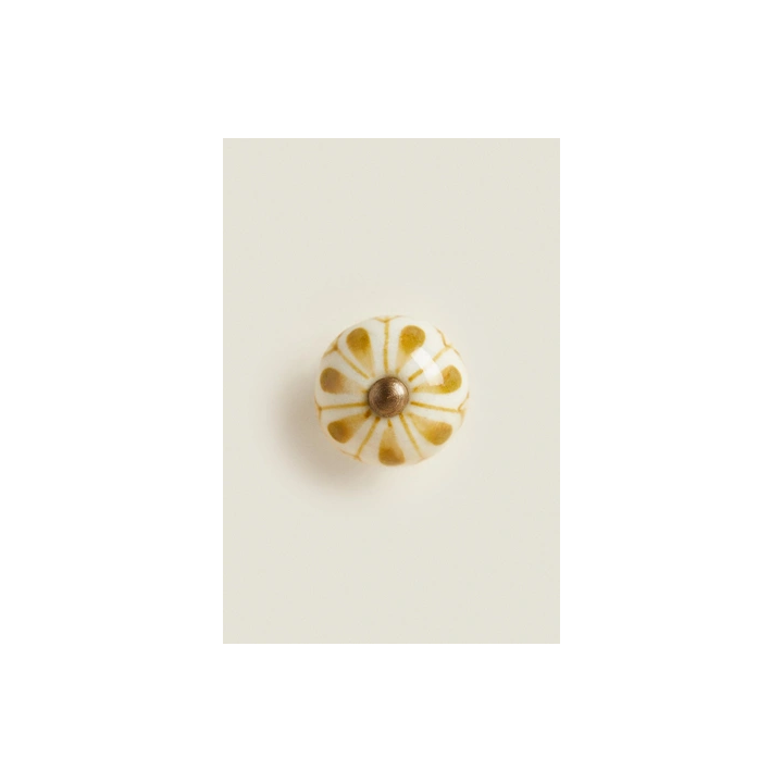 PACK OF CERAMIC FLOWER DOOR KNOBS (PACK OF 2)