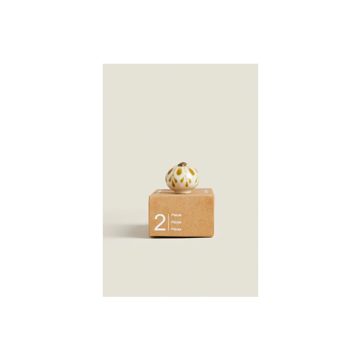 PACK OF CERAMIC FLOWER DOOR KNOBS (PACK OF 2)