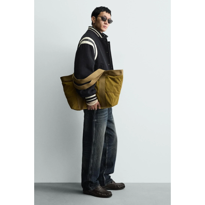 Сумка с эффектом вельвета