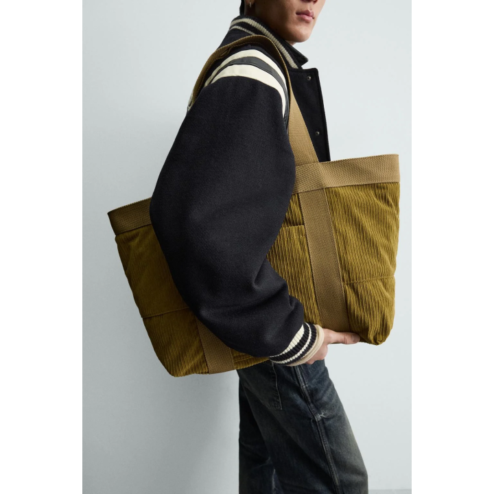 Сумка с эффектом вельвета