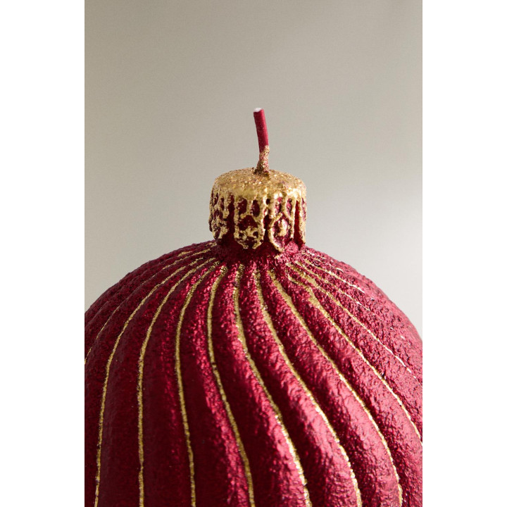 Рождественская свеча-шар для елочного украшения