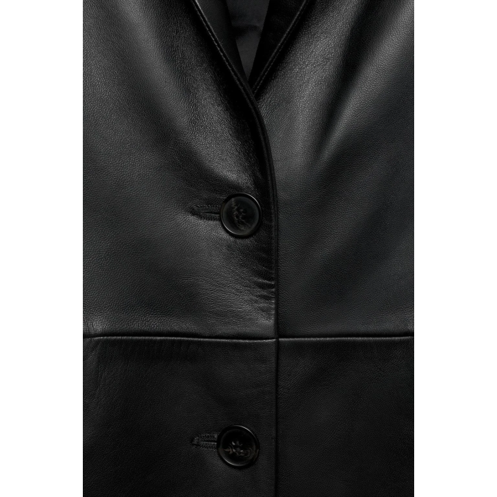 FITTED LEATHER COAT LUDOVIC DE SAINT SERNIN x ZARA