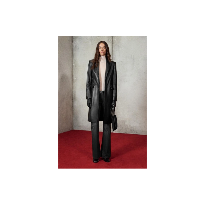FITTED LEATHER COAT LUDOVIC DE SAINT SERNIN x ZARA