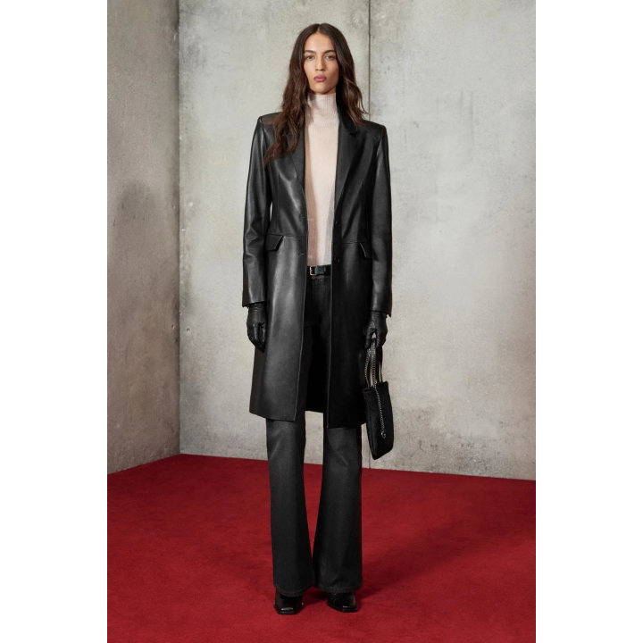 FITTED LEATHER COAT LUDOVIC DE SAINT SERNIN x ZARA