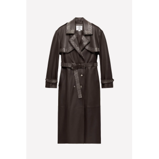 LEATHER STUDDED TRENCH COAT LUDOVIC DE SAINT SERNIN x ZARA