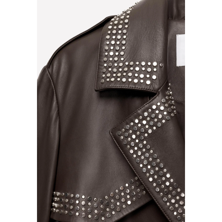 LEATHER STUDDED TRENCH COAT LUDOVIC DE SAINT SERNIN x ZARA