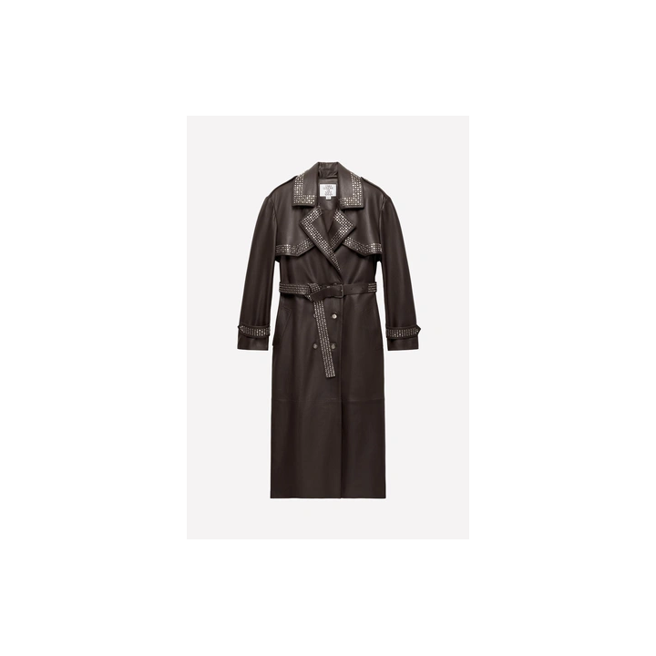 LEATHER STUDDED TRENCH COAT LUDOVIC DE SAINT SERNIN x ZARA