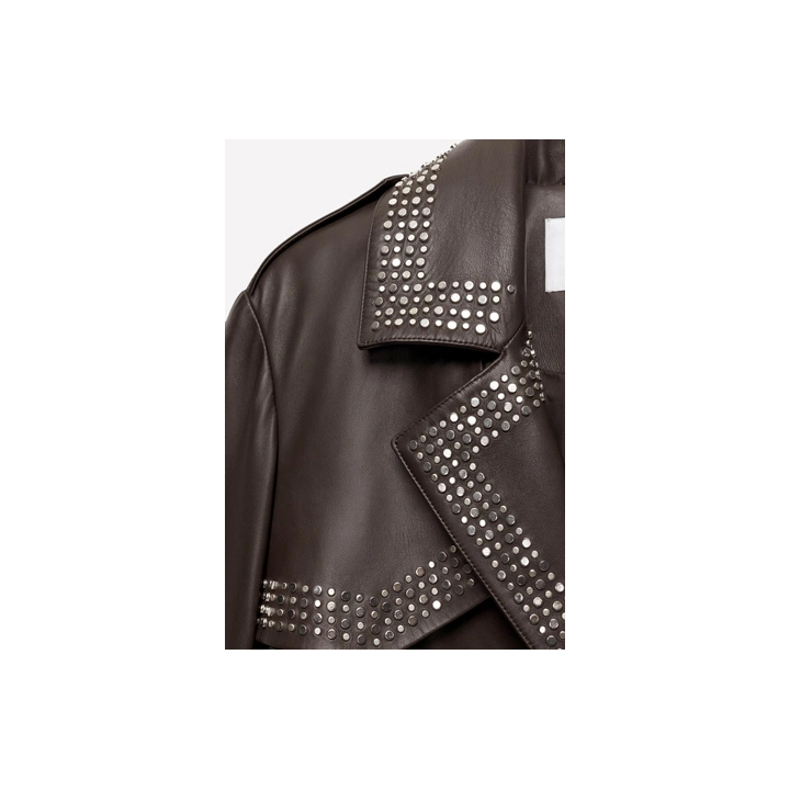 LEATHER STUDDED TRENCH COAT LUDOVIC DE SAINT SERNIN x ZARA